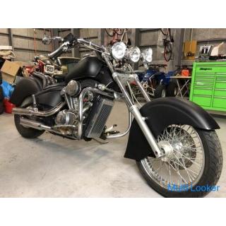 Honda Steed Harley Excavator Style Full Custom American Bike