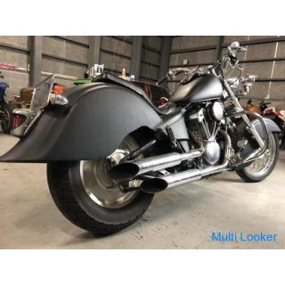 Honda Steed Harley Excavator Style Full Custom American Bike