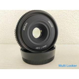 Nikon Interchangeable Lens Film Camera NIKKOR 45mm 1:28.P HN-35 Hood Filter 3 points