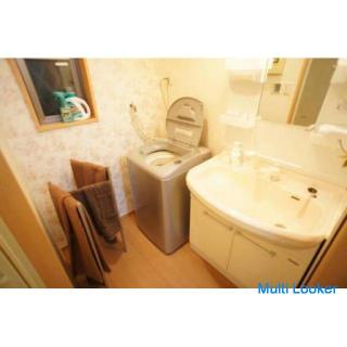 3 minutes walk from Shin-Okubo station. 6 people can move in, with furniture and home appliances, in