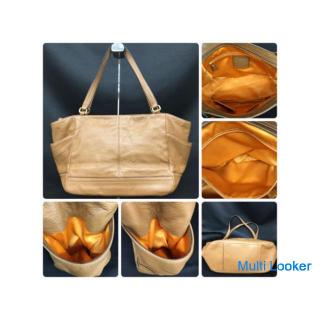 COACH Parker Leather Carry All PRK LTH CARRIE Tote Bag
