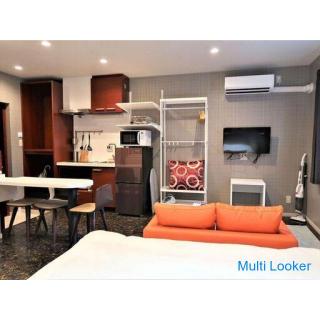 Good location 2 minutes from Tamade station in Osaka city, short-term rental weekly monthly furnitur