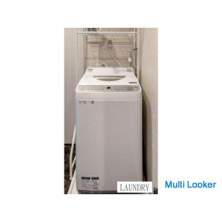 Good location 2 minutes from Tamade station in Osaka city, short-term rental weekly monthly furnitur