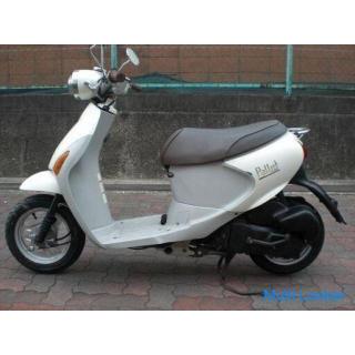 Suzuki Lets 4 Pallet Fit Pearl White Battery / Front tires and other new parts have been replaced Se