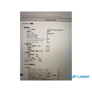 Used beauty product MacBook pro 15-inch, 2019 ★ Core i9 2.3G / 16G / SSD500G A1990 Touch Bar Touch I