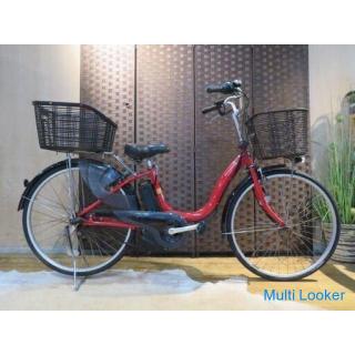 PANASONIC PAS NATURA M PA26NM Red 26 inch Interior 3-stage with charger Easy shopping! Bicycle