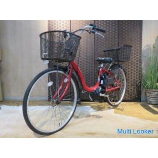 PANASONIC PAS NATURA M PA26NM Red 26 inch Interior 3-stage with charger Easy shopping! Bicycle