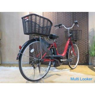 PANASONIC PAS NATURA M PA26NM Red 26 inch Interior 3-stage with charger Easy shopping! Bicycle