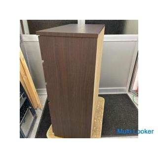 Nitori chest clothing storage compact chest (Elea 80 DBR 5 steps)