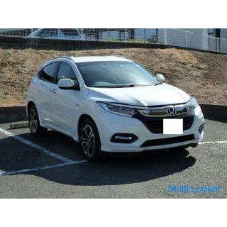 Honda Vezel Hybrid Z Sensing Half Leather Seat Memory Navi Full Seg Smart Key Genuine AW