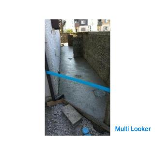 We will make concrete in the soil! Parking lot, house area, garage, etc.! Free quote! Rental Handyma