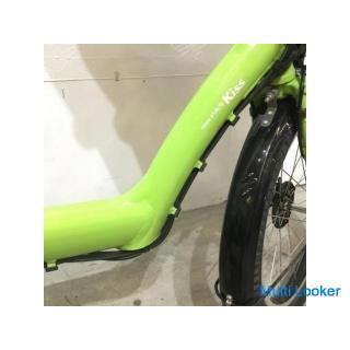[Free Shipping] Electric Bicycle for Children YAMAHA Pas kiss Mini Clover Green 20 inch Large Capaci