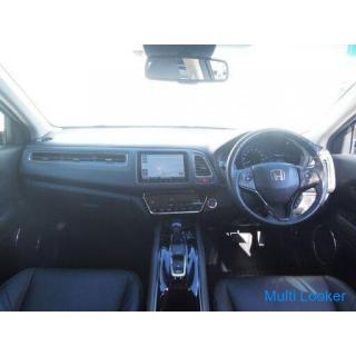 2015 Honda Vezel Hybrid Z HDD Navi TV Back Camera LED Black Leather Seat ETC Seat Heater Anshin Pack