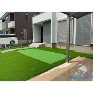 Would you like to practice golf in the garden? Introducing artificial turf for golf!