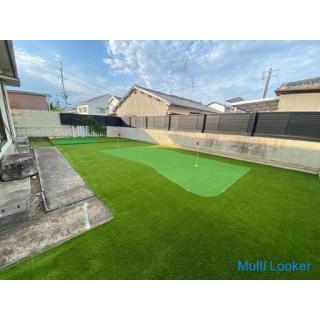 Would you like to practice golf in the garden? Introducing artificial turf for golf!