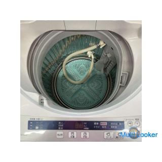 Good product SHARP home appliances 3-piece set refrigerator SJ-H12Y-S washing machine ES-GE55P-A mic