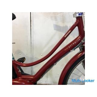 Electric Bicycle Mamachari BRIDGESTONE Assista Polk Modern Red 26 inch 8AH