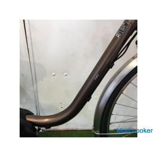 Electric Bicycle Mamachari Panasonic Bibi DX Choco Brown 26 inch