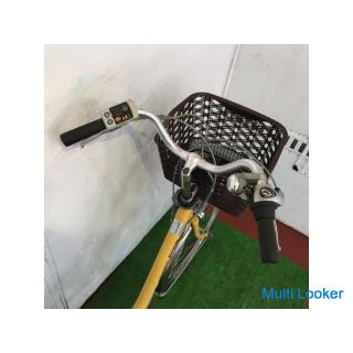 Electric Bicycle Mamachari Panasonic Lithium Vivi DX Mustard Yellow 26 inch