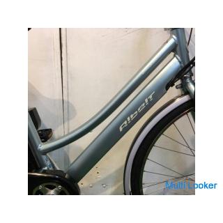 Electric Bicycle Mamachari BRIDGESTONE Albert e Snow Aqua 26 inch 8AH Interior 5-speed front and rea