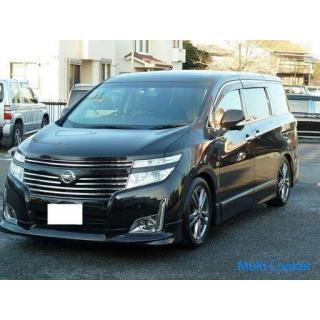 2012 Nissan Elgrand 250 Highway Star Urban Chrome Car Harmony HDD Navigation Full Seg Rear Monitor B