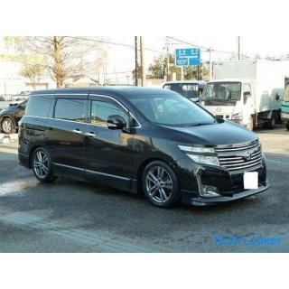 2012 Nissan Elgrand 250 Highway Star Urban Chrome Car Harmony HDD Navigation Full Seg Rear Monitor B
