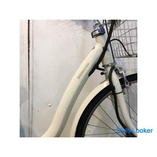 Electric bicycle BRIDGESTONE Frontier Royal Cream Ivory 26 inch 8AH Automatic charging function Fron