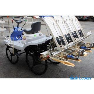 Iseki Rice Transplanter 4-row Planting Sanae PPZ4-DL 5HP Power Ste 4WD Ground Leveling Rotor