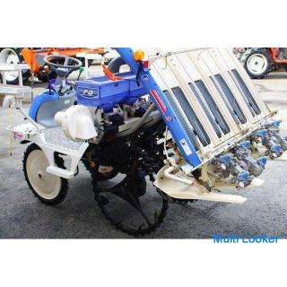 Iseki Rice Transplanter 4 Row Planting Sanae PQ4-DUF 8.8 metric Power Steering Kurutto Turn Side Row