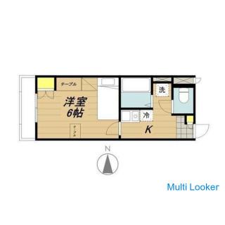 Initial cost 90,000 yen-With furniture and home appliances, BT is not included! A 12-minute walk fro