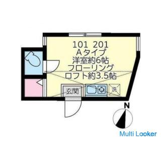 Initial cost 50,000 yen-By new BT and 6 home appliances included! With loft! 16 minutes by bus to Ka