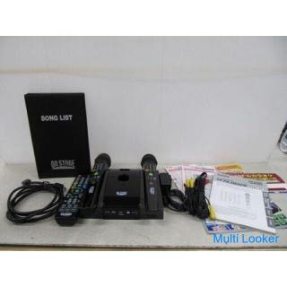 Beautiful goods Home karaoke on stage (with 2 microphones) Built-in 900 songs [Karaoke equipment pur