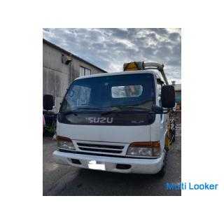 1996 Isuzu Elf concrete pump car Daiichi Techno Radicon with two 4-stage slide 17m above the ground