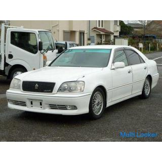 2001 Toyota Crown Athlete V HDD Navi ETC BBS Aluminum Wheel Lowdown