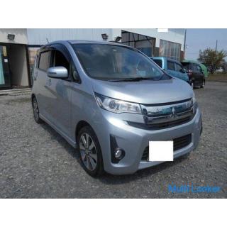 2014 Mitsubishi ek Wagon Custom T 4WD ETC Genuine SD Navi Genuine Full Seg Genuine 15 inch AW Seat H