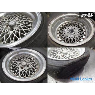 ● SSR-FM TYPE-B 15 inch 8J -2 PCD100 4H 4 holes Silver NA8C Roadster Used for over fender cars 4 whe