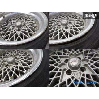 ● SSR-FM TYPE-B 15 inch 8J -2 PCD100 4H 4 holes Silver NA8C Roadster Used for over fender cars 4 whe