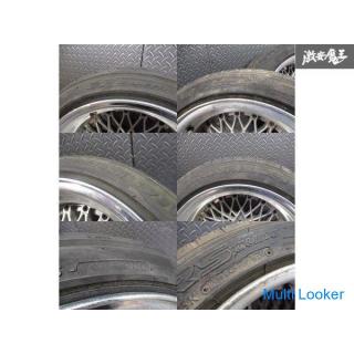 ● SSR-FM TYPE-B 15 inch 8J -2 PCD100 4H 4 holes Silver NA8C Roadster Used for over fender cars 4 whe