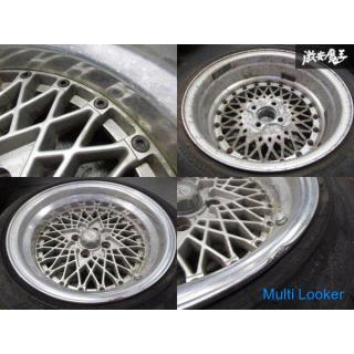 ● SSR-FM TYPE-B 15 inch 8J -2 PCD100 4H 4 holes Silver NA8C Roadster Used for over fender cars 4 whe