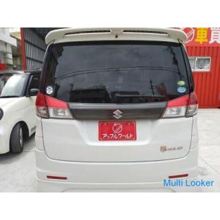 One-owner ultra-low driving !! Powerful on both sides ☆ Solio Popular black & white