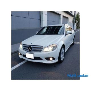 Mercedes C200 avantgarde AMG sports PKG AMG full aero & AMG17AW black leather sports seat genuin