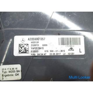 2017 Mercedes C180 W205 Left tail