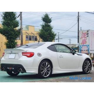 Toyota 86 ZN6 6AT manual transmission Satin white pearl 18 inch HKS high power spec L2 muffler Valen