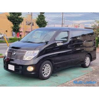 Nissan Elgrand 250 Highway Star ME51 Genuine HDD Navi Built-in ETC Half Black Leather Seat