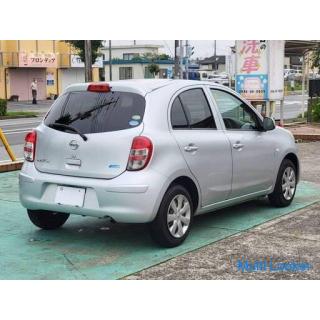 Nissan March 12X Brilliant Silver Floor AT Genuine SD Navi CD SD One Seg AUX ETC Manual Air Conditio