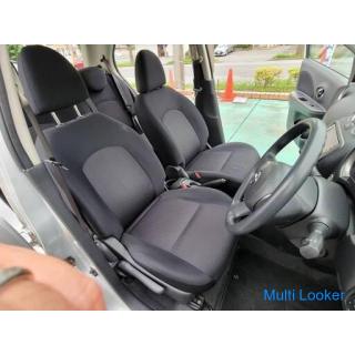 Nissan March 12X Brilliant Silver Floor AT Genuine SD Navi CD SD One Seg AUX ETC Manual Air Conditio