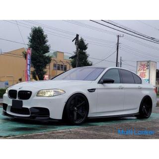 BMW M5 (F10) Alpin White III ECU tuning estimated 720ps Slocan KW harmonic drive WORK Geast 21 inche