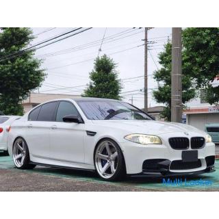 BMW M5 (F10) Alpin White III ECU tuning estimated 720ps Slocan KW harmonic drive WORK Geast 21 inche