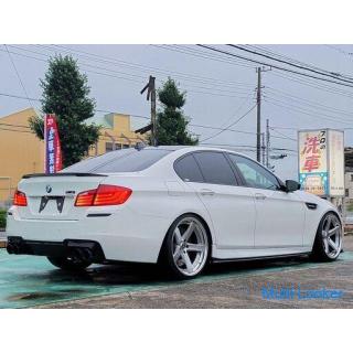 BMW M5 (F10) Alpin White III ECU tuning estimated 720ps Slocan KW harmonic drive WORK Geast 21 inche