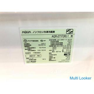 AQUA 2017 AQR-271F 272L 3-door freezer / refrigerator